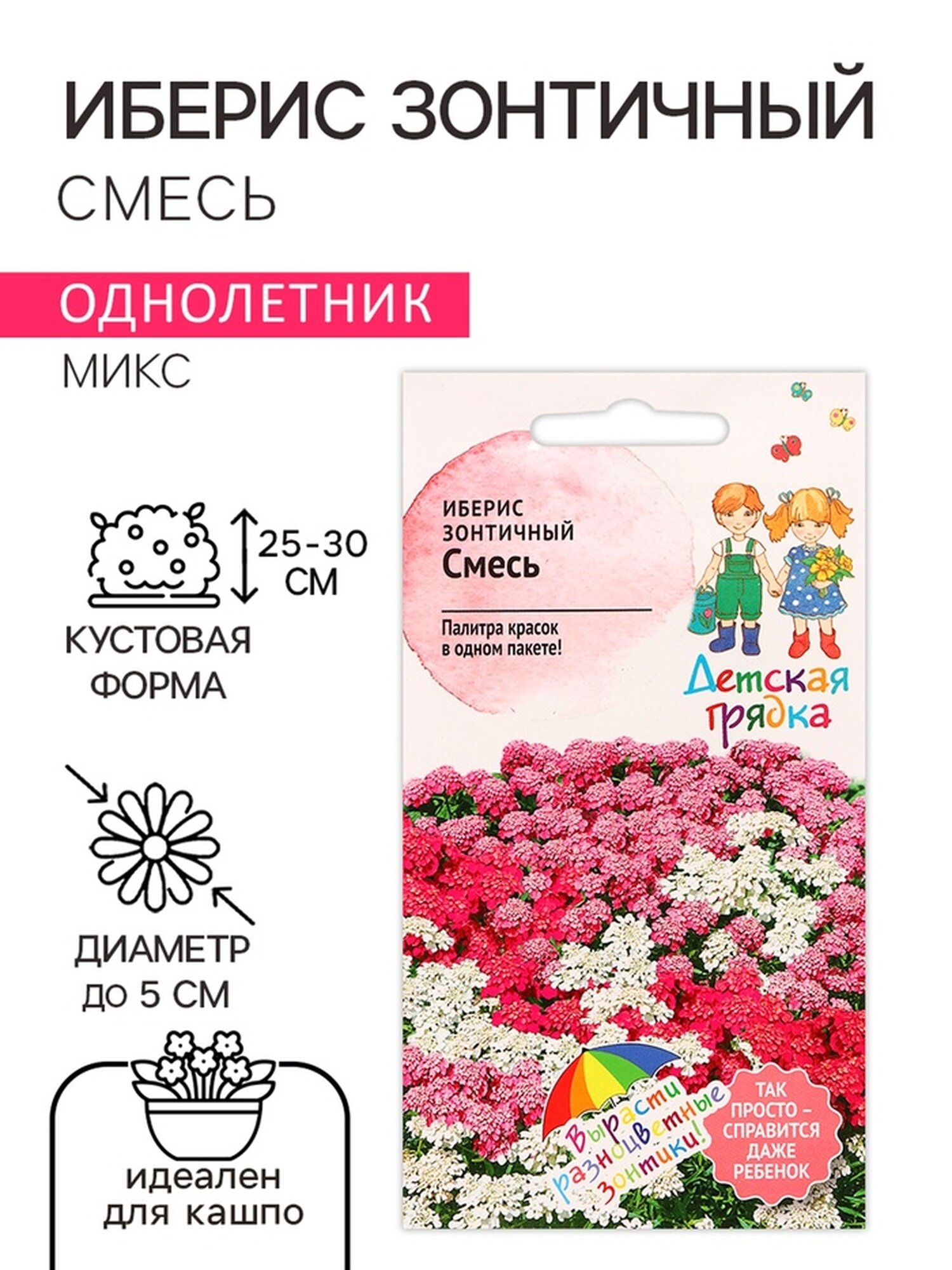 Семена цветов Иберис зонтичный 