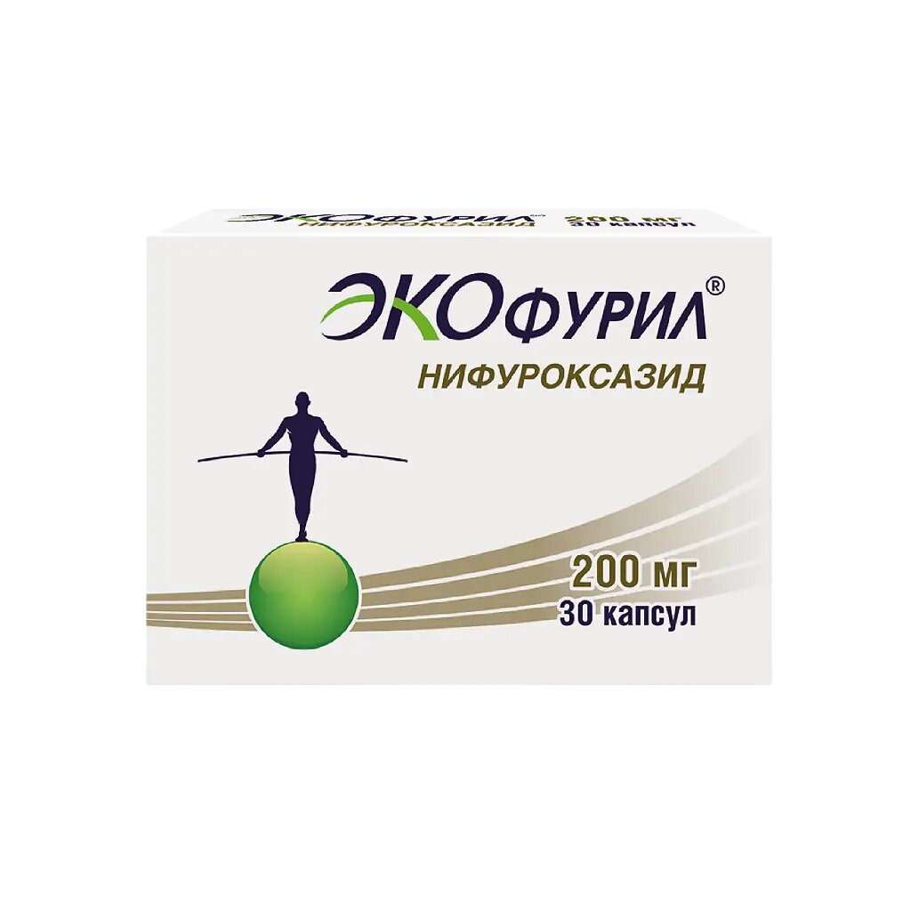 Экофурил капсулы 200 мг 30 шт