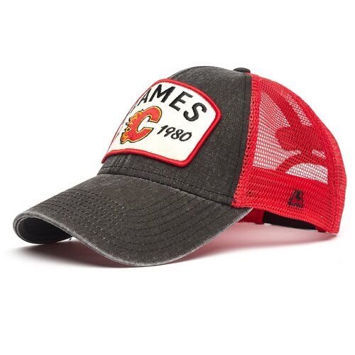 фото Бейсболка мужская с сеткой nhl calgary flames atributika & club, кепка нхл калгари флэймз атрибутика и клуб летняя