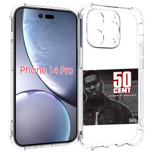 Чехол MyPads 50 Cent - Power Of The Dollar для iPhone 14 Pro задняя-панель-накладка-бампер чехол mypads 50 cent power of the dollar для huawei mate 10 pro задняя панель накладка бампер