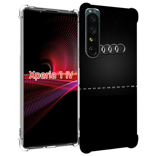 Чехол MyPads audi ауди 1 мужской для Sony Xperia 1 IV задняя-панель-накладка-бампер