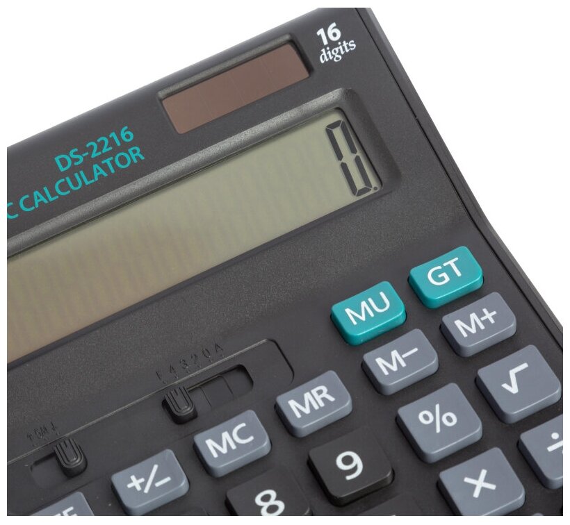 Калькулятор настольный полноразмерный Attache Economy 16-разрядный черный 1 