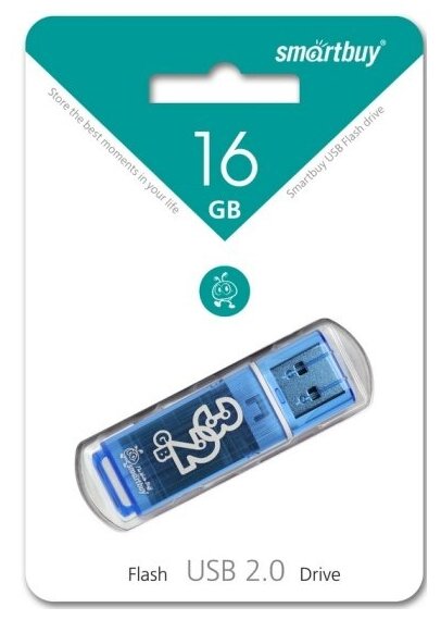 USB флешка Smartbuy 16Gb Glossy blue USB 2.0