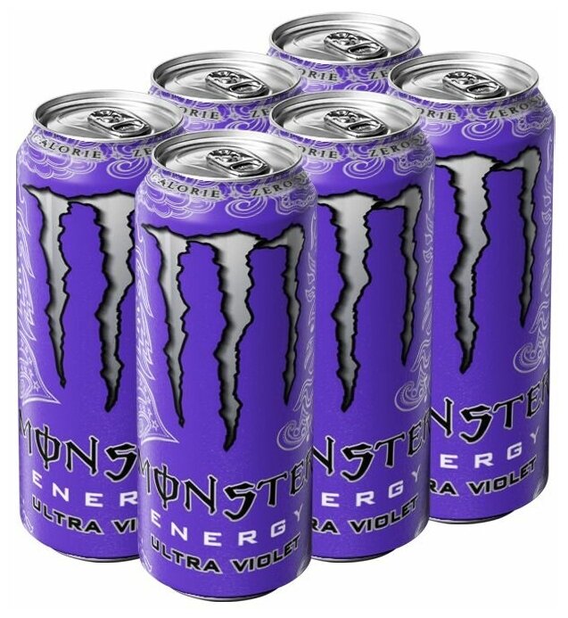 Энергетический напиток Monster Energy Ultra Violet (Польша), 500 мл (6 шт) - фотография № 1