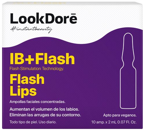 LookDore Сыворотка для губ IB+Flash Lips Ampoules, 10 шт.
