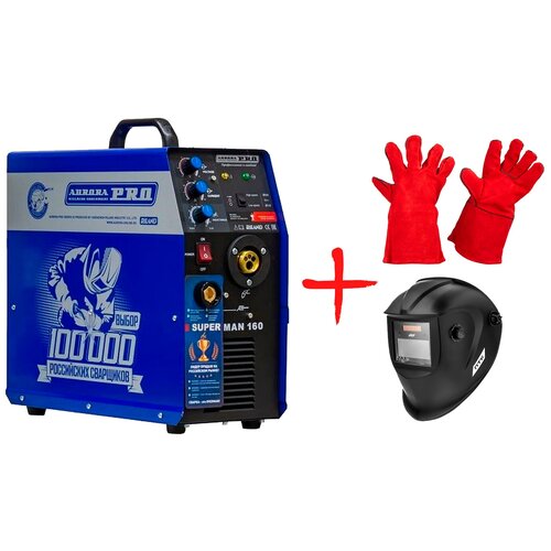 Сварочный аппарат инверторного типа Aurora OVERMAN 160 Маска сварочная Хамелеон и Краги 3240000₽