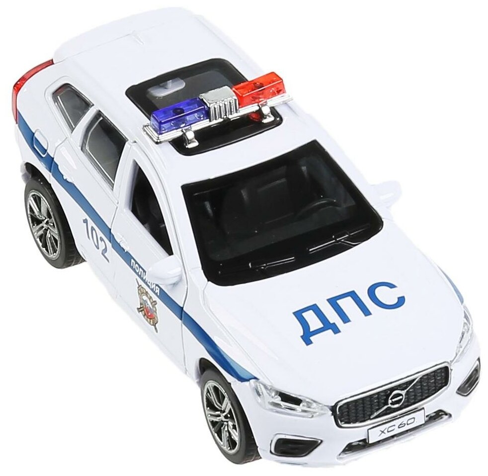 Модель машины Технопарк Volvo XC60, Полиция, инерционная XC60-12POL-WH