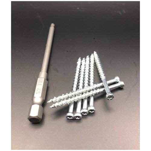 Саморез для массивной доски пола , вагонки. 3,4 x45 mm 800шт + бита + шаблон(ограничитель)