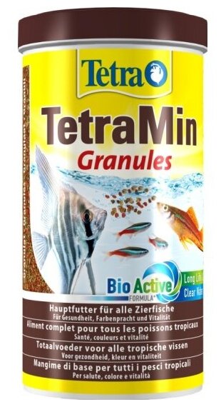 TetraMin Granules корм для всех видов рыб в гранулах 1 л - фотография № 7