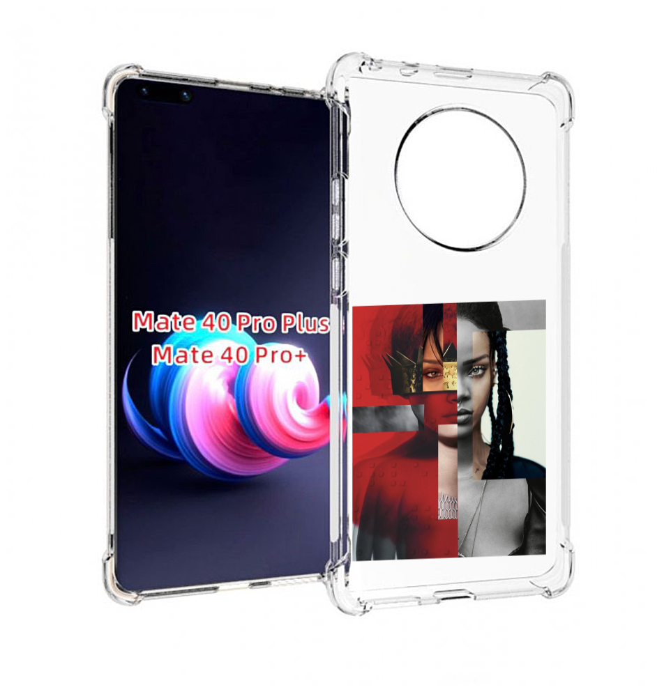 Чехол MyPads Обложка-Рианна для Huawei Mate 40 Pro+ Plus задняя-панель-накладка-бампер