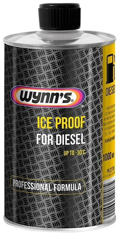 W22795 Wynns Ice Proof (антигель конц) Присадка в дизельное топливо для предотвращения роста кристалов 1 л