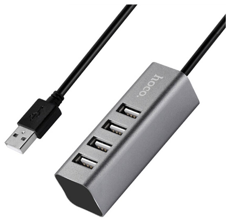 USB разветвитель HOCO HB1 для ноутбука 4 порта/ HUB