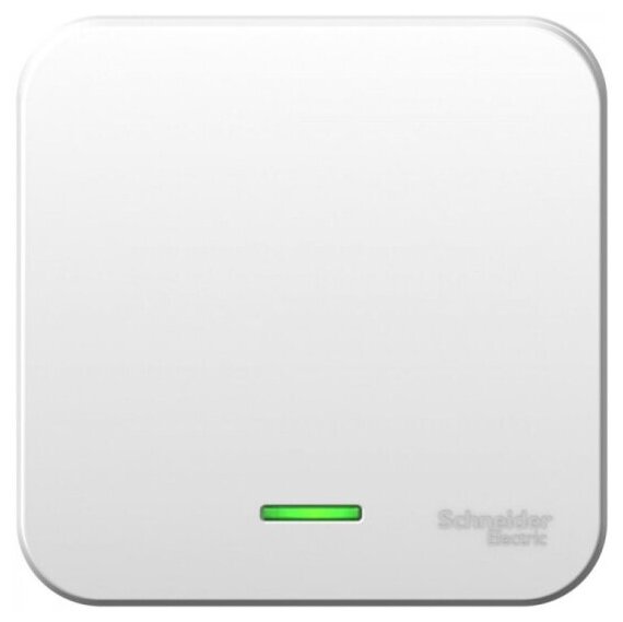 Выключатель SCHNEIDER ELECTRIC BLANCA (cх.1) с подсв. Изол. ПЛ, 10А, 250B, белый