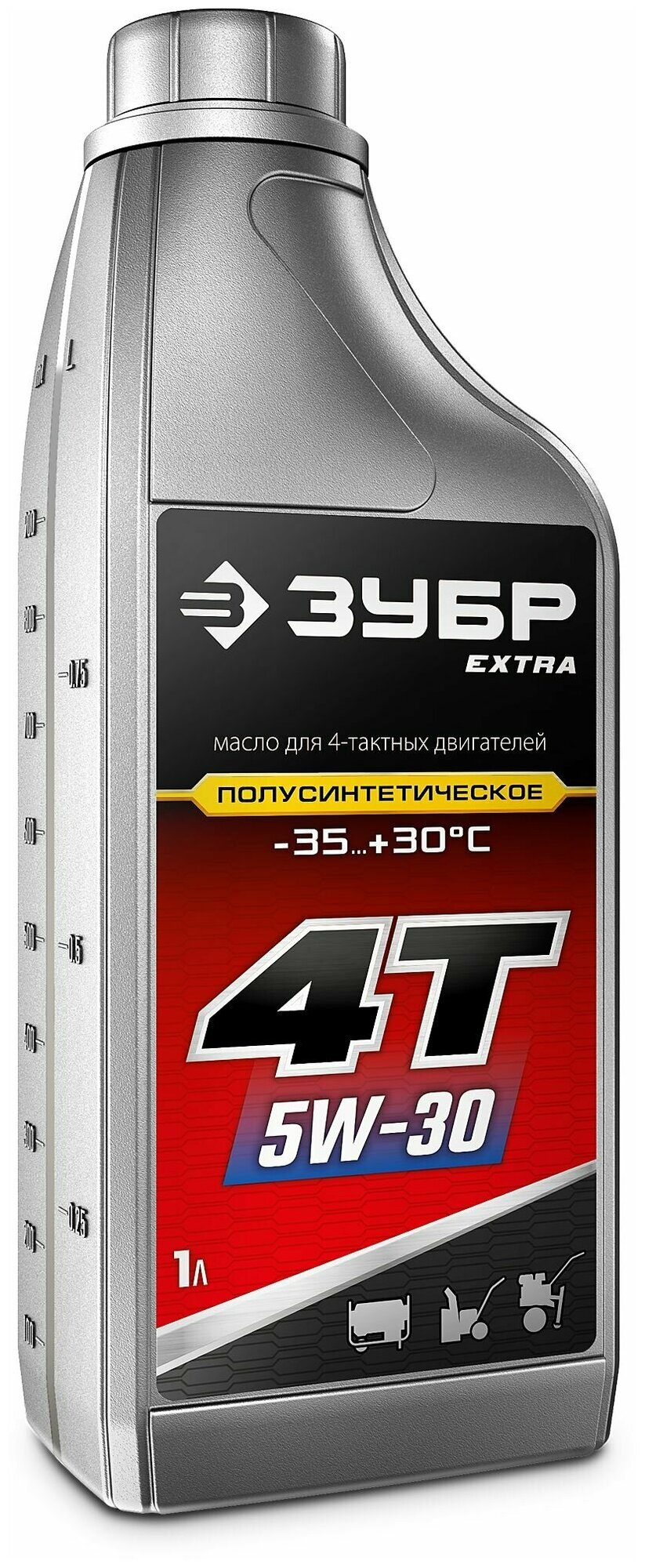 ЗУБР EXTRA 4Т-5W30 полусинтетическое масло для 4-тактных двигателей, 1 л