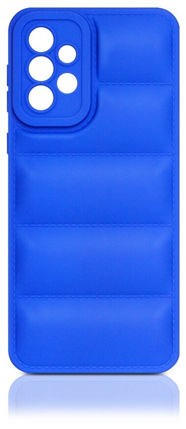 DF / Силиконовый чехол (дутый) для телефона Samsung Galaxy A33 (5G) на смартфон Самсунг Галакси А33 (5 Джи) DF sJacket-03 (blue) / синий