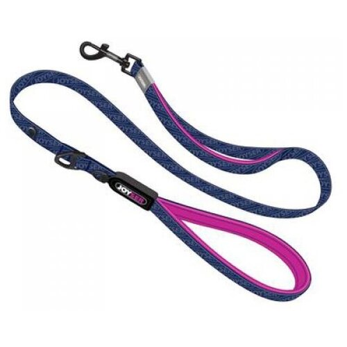 Поводок JOYSER Walk Leash для собак, S синий с розовым