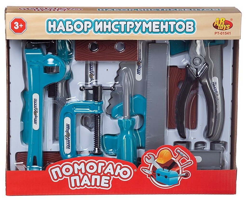 Игровой набор ABtoys Помогаю Папе Инструменты с топором, в коробке PT-01541/2