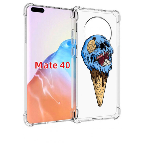 Чехол MyPads мороженное череп для Huawei Mate 40 / Mate 40E задняя-панель-накладка-бампер