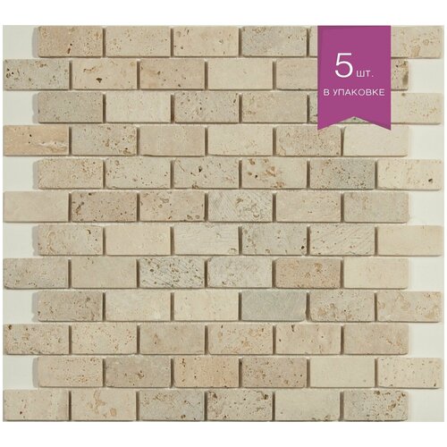 Мозаика каменная NS mosaic K 706 298х298 чип 23x48 уп 5 шт