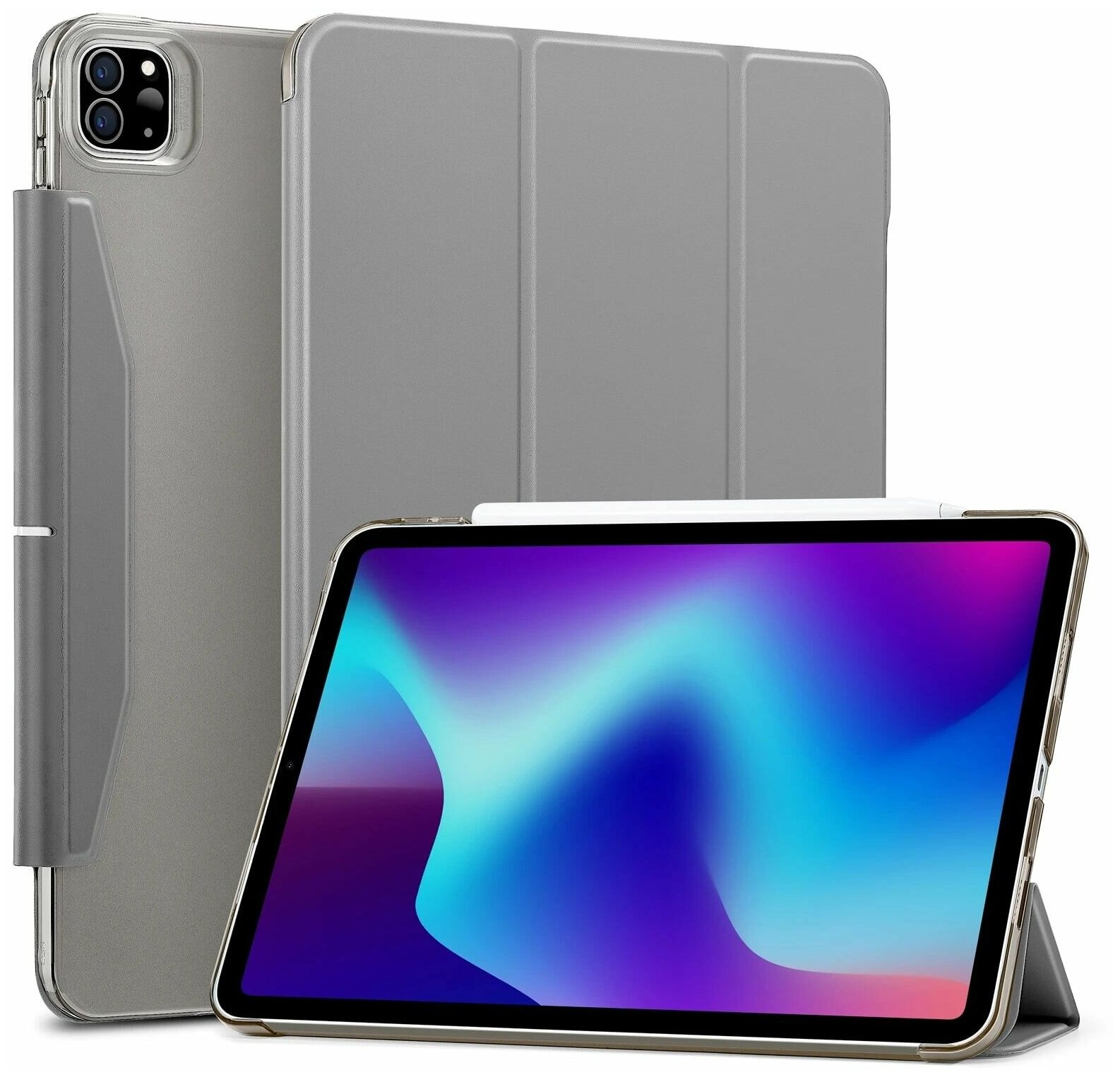 Чехол книжка ESR Ascend Trifold Case для Apple iPad Pro 11 - серый