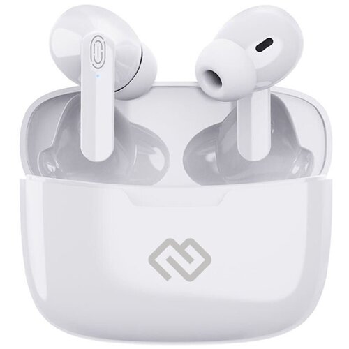 Гарнитура вкладыши Digma TWS-19 белый беспроводные bluetooth в ушной раковине TWS19W 124800₽