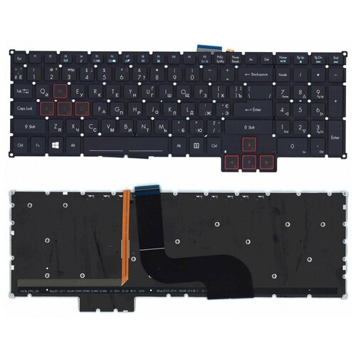 Клавиатура для Acer Predator GX-791 черная с подсветкой
