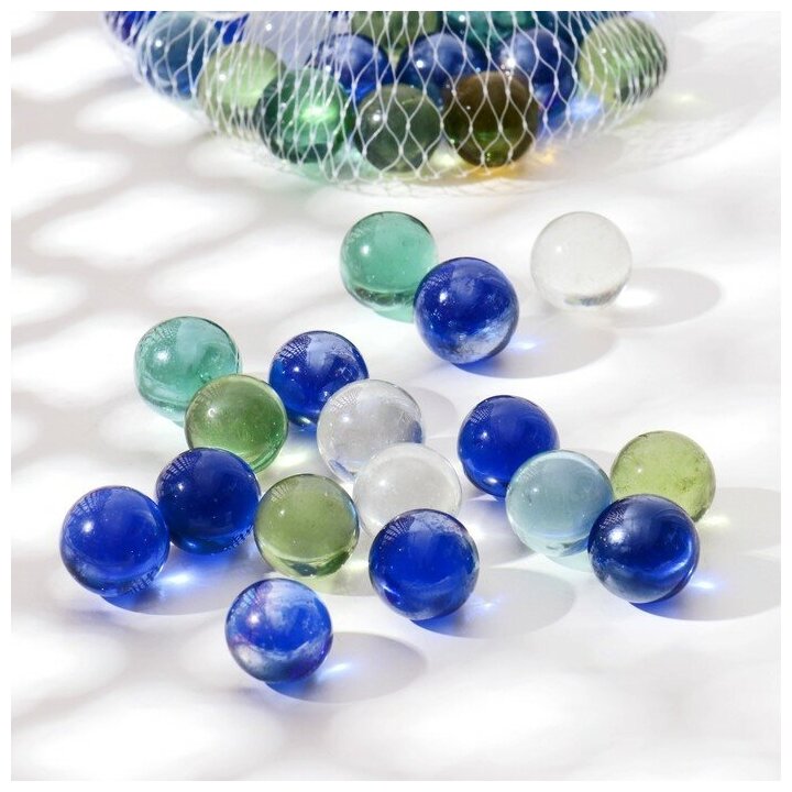 фото Декор стекло "Шарик" (250 гр) микс