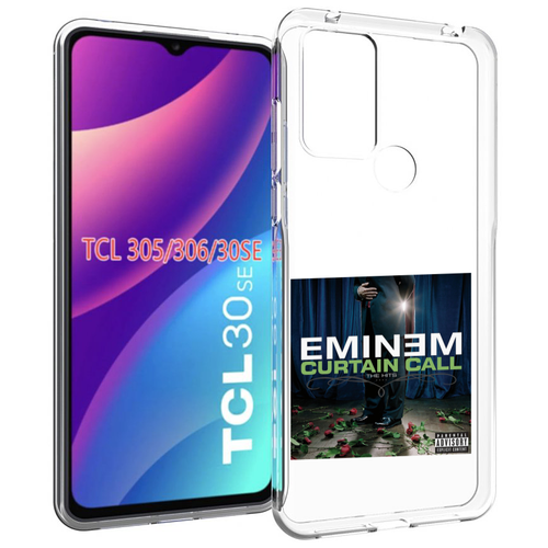 Чехол MyPads Eminem CURTAIN CALL, THE HITS для TCL 30SE / TCL 305 / TCL 306 / TCL 30E задняя-панель-накладка-бампер чехол mypads eminem presents the re up для tcl 30se tcl 305 tcl 306 tcl 30e задняя панель накладка бампер