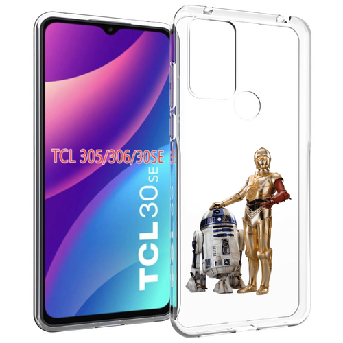 Чехол MyPads starwars-звездные-войны для TCL 30SE / TCL 305 / TCL 306 / TCL 30E задняя-панель-накладка-бампер