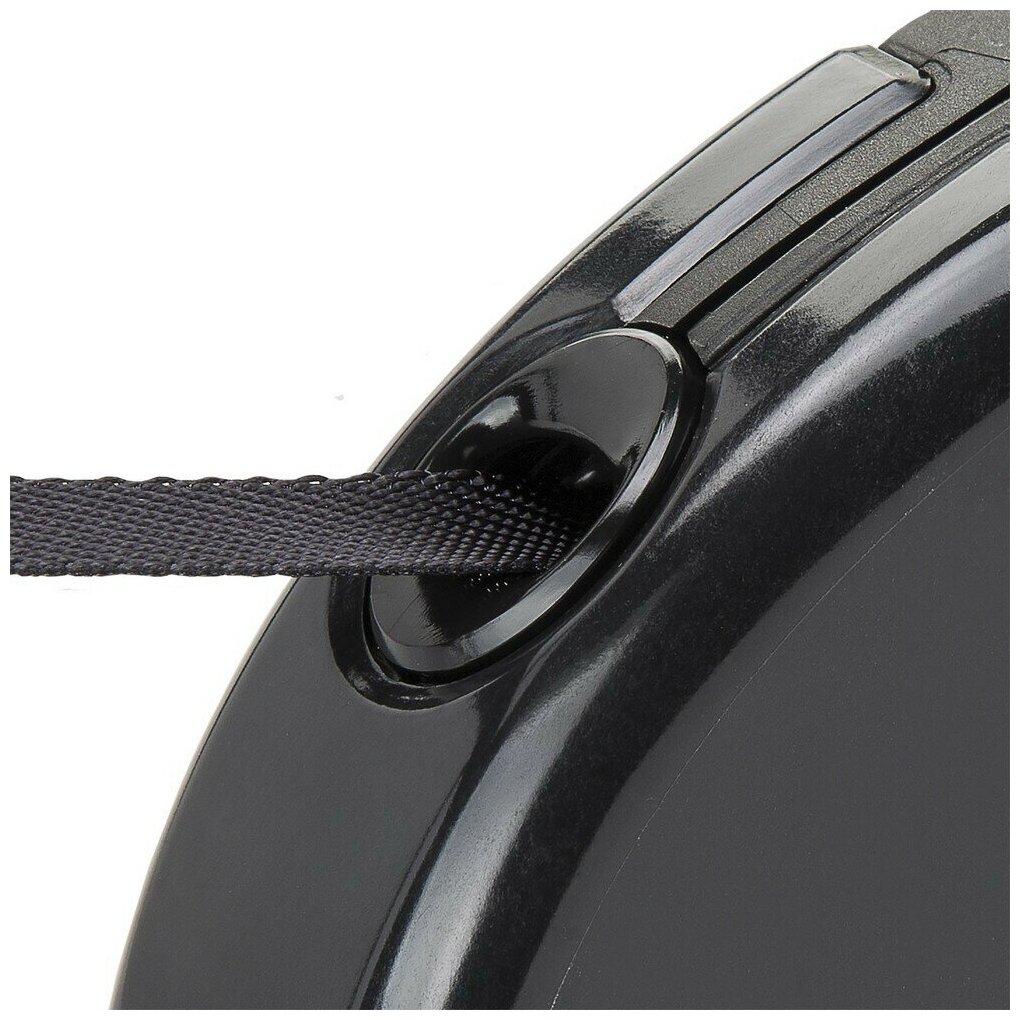 Ferplast FERPLAST Поводок-рулетка AMIGO LARGE черный (лента) поводок пластик (черный) - фото №2