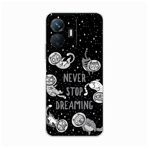 Силиконовый чехол на Vivo Y77e / Виво Y77e Never stop dreaming