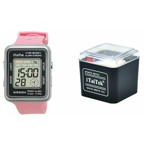 Наручные часы iTaiTek iTaiTek IT-8702 Серебро/Розовый часы наручные, розовый, серебряный