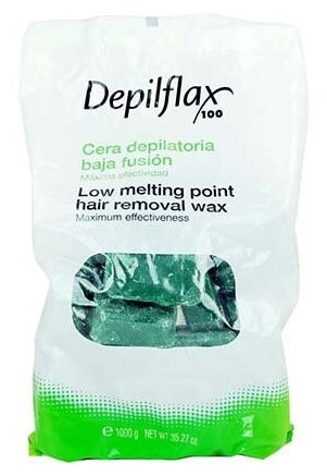 Depiflax100 / Воск горячий в дисках цвет зеленый (VEGETAL) 1000г