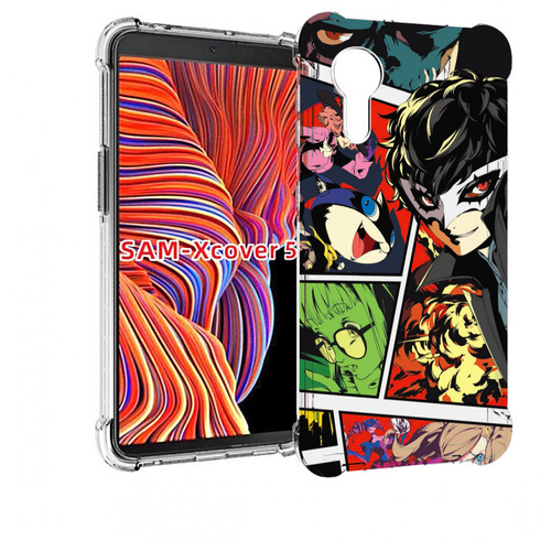 Чехол MyPads Persona 5 art для Samsung Galaxy Xcover 5 задняя-панель-накладка-бампер