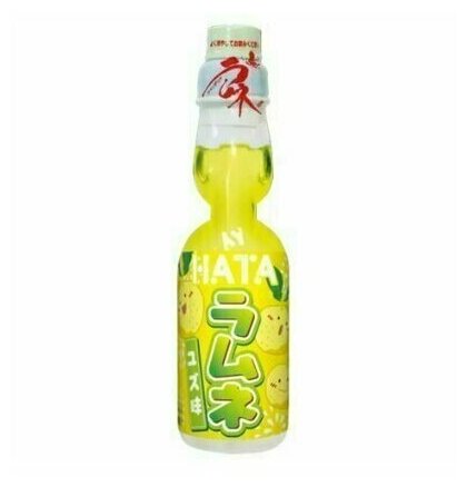 Напиток газированный Hata Kosen Ramune Со вкусом юдзу, 200 мл - фотография № 2