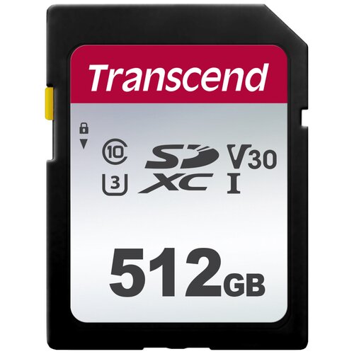 SD - SECURE DIGITAL TRANSCEND Флеш карта SDXC 512Gb Class10 Transcend TS512GSDC300S w/o adapter