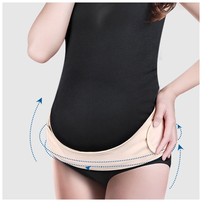 Эластичный дышащий пояс - бандаж для беременных женщин.