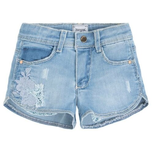 фото Шорты, для дев., цв. голубой, возр. 3 г., р. 98 , бренда mayoral.