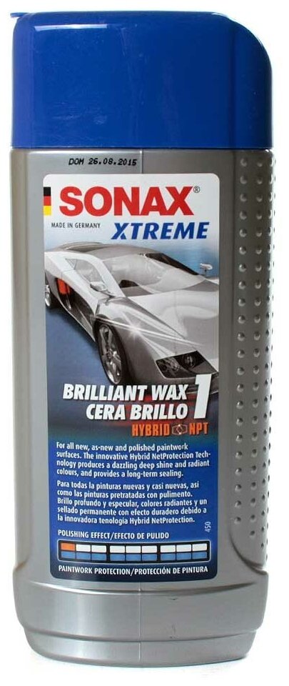 Полироль SONAX Xtreme NanoPro бриллиантовый воск, 250мл - фото №3