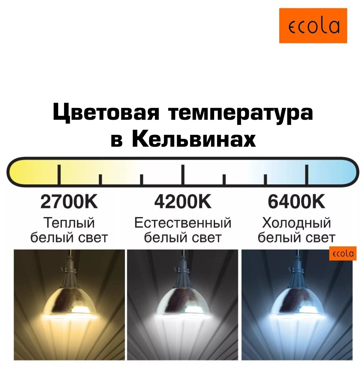 Лампа потолочная светодиодная Ecola GX53 10W, 6000К, яркий белый свет (T5QD10ELC)
