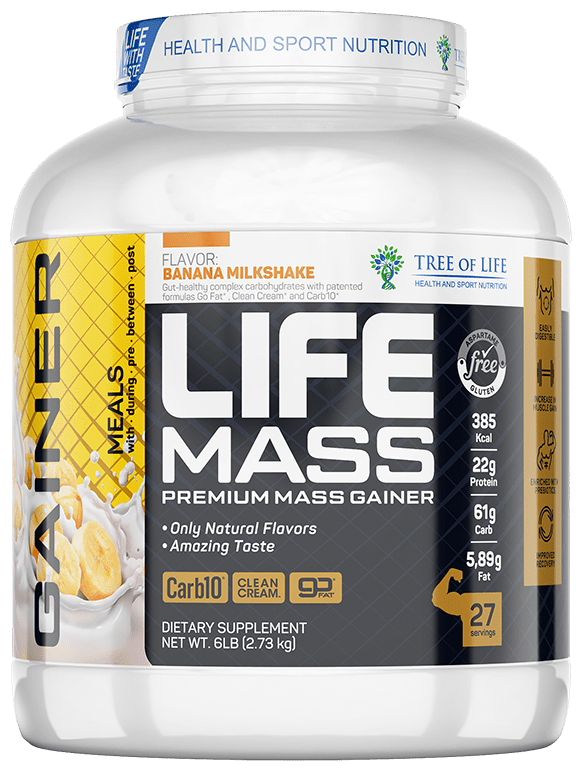 Life Mass Gainer 2730 gr, 27 порции(й), банан