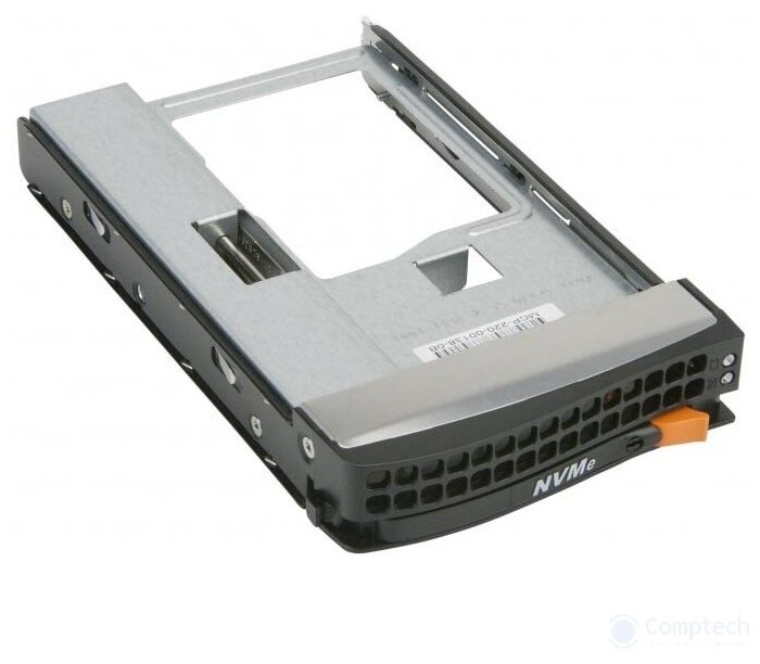 Supermicro MCP-220-00138-0B Tool-less Black gen-5 3.5-to-2.5 NVMe drive tray Orange tab [MCP-220-00