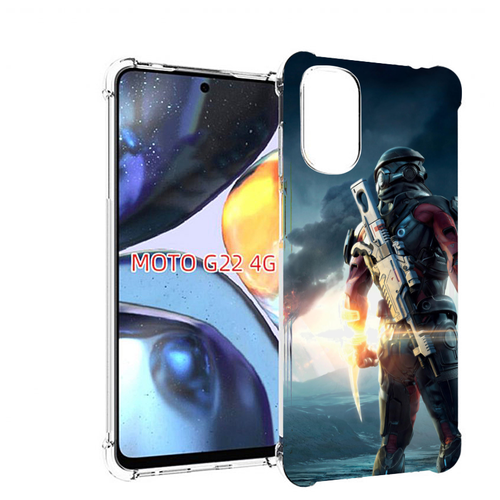 Чехол MyPads Mass Effect Andromeda Ryder для Motorola Moto G22 4G задняя-панель-накладка-бампер чехол mypads mass effect для motorola moto e7 power задняя панель накладка бампер