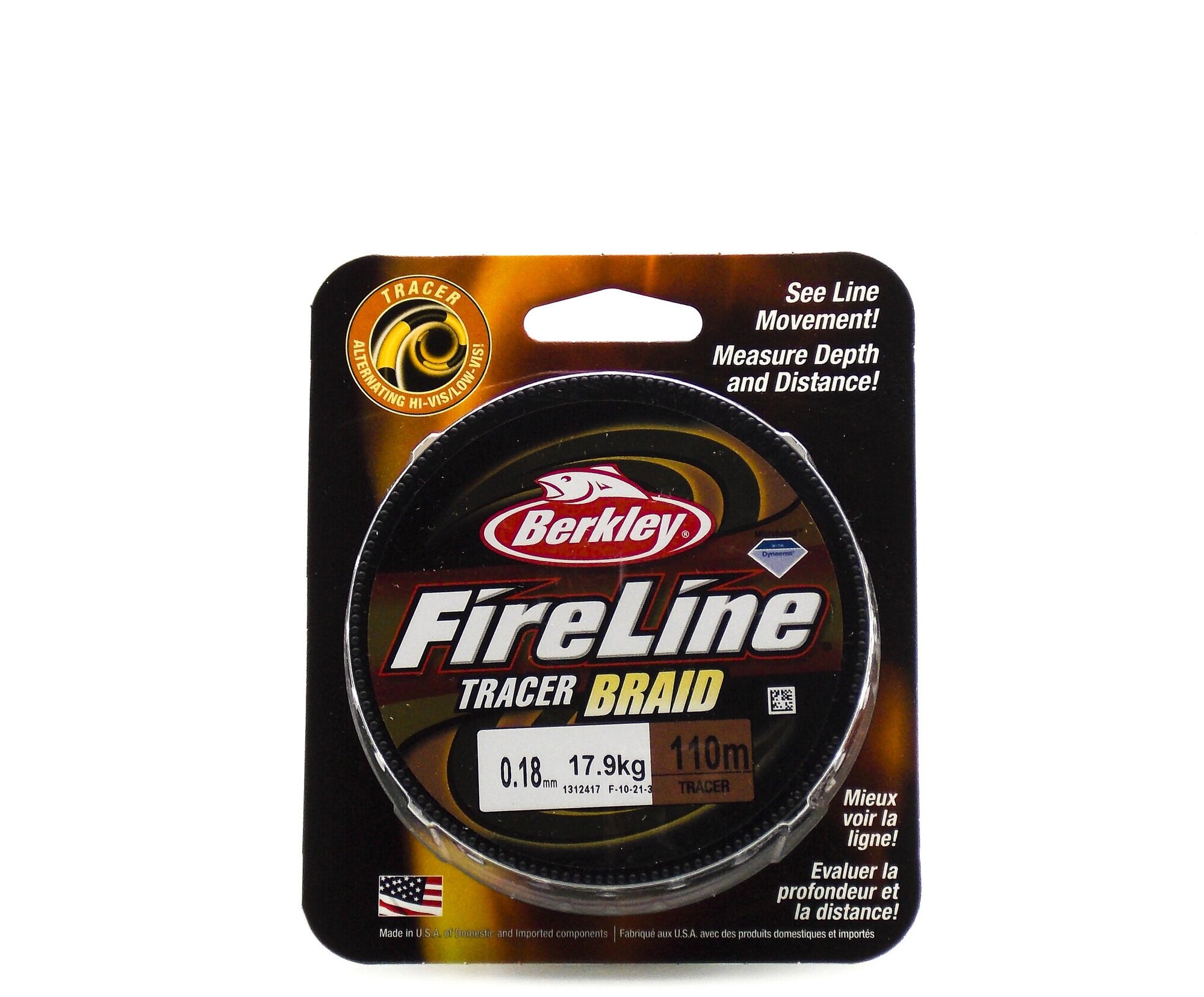   Berkley Fireline - + - 110 . 0,18 . 17,9 . Tracer Braid (1312417)