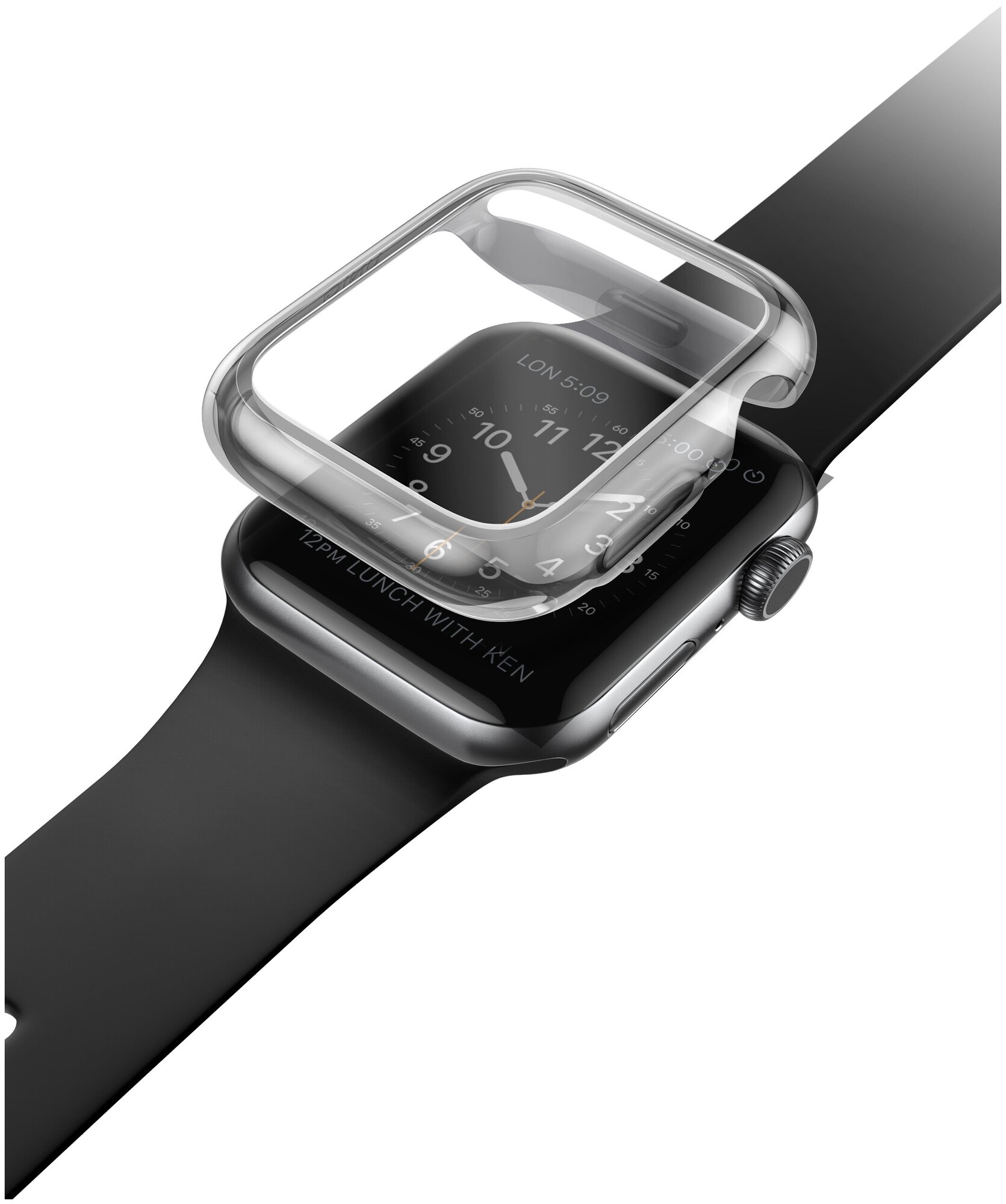 Чехол Uniq для Apple Watch 3/4/5 44 mm Garde Smoke grey