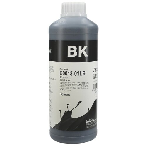 Чернила для Epson INKTEC E0013-01LB, пигментные, черные (black), 1 л for epson 603 603xl t603xl e 603xl compatible ink cartridge replacement for deskjet wf 2810dwf wf 2835dwf wf 2850dwf printer