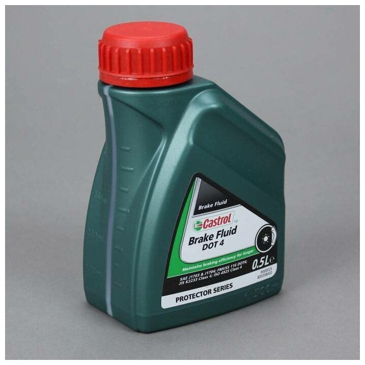 Жидкость тормозная Castrol BRAKE FLUID DOT 4 500мл 15036C - фотография № 3