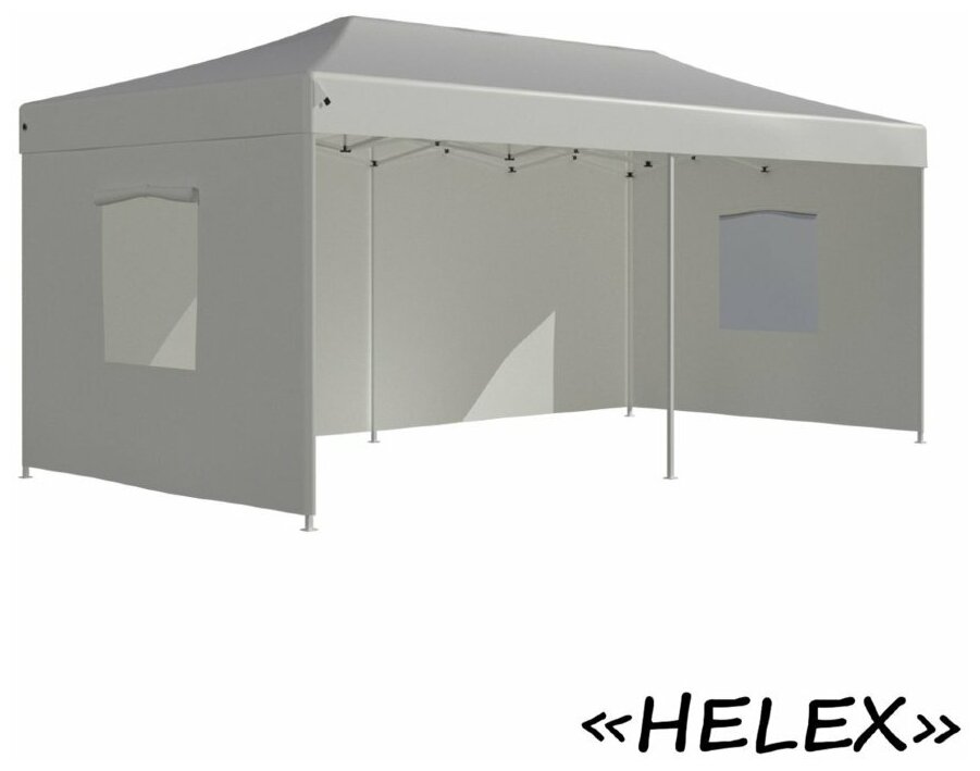 Helex Тент-шатер быстросборный Helex 4360 3x6х3м полиэстер белый - фотография № 18