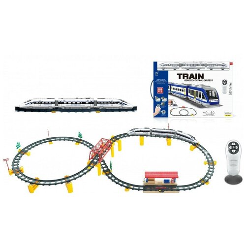 Железная дорога с пультом управления (поезд Сапсан, длина 397 см, свет, звук) - 2807Y-2 (LQ-2807Y-2)