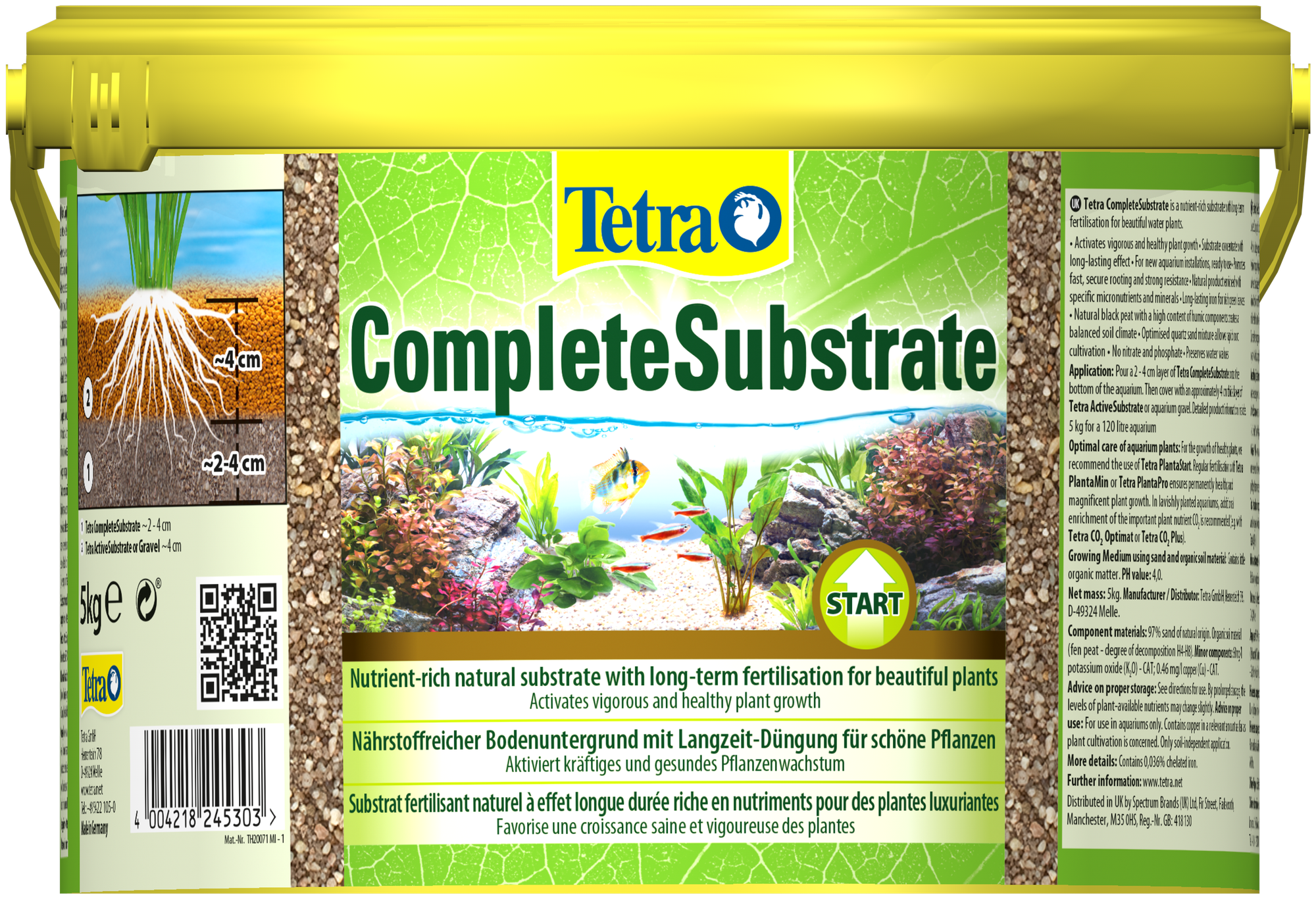 Грунт для растений Tetra CompleteSubstrate концентрированный субстрат 5кг